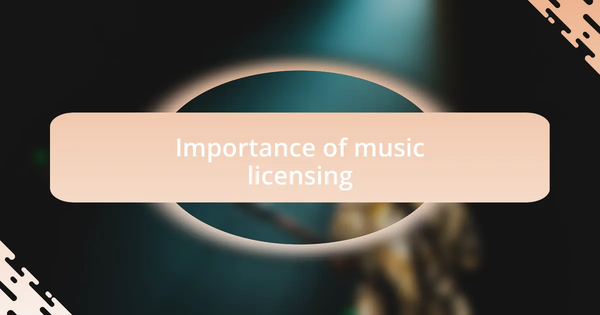 Importance of music licensing